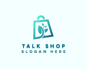 Plant Shopping Bag logo design