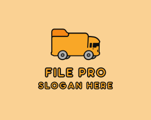 Folder School Bus logo design