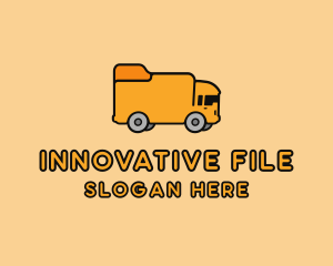 Folder School Bus logo design