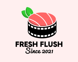 Film Reel Sushi  logo design