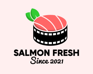 Film Reel Sushi  logo design