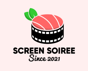 Film Reel Sushi  logo design