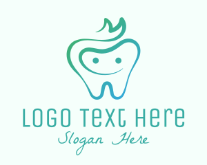 Smiling Dental Tooth logo