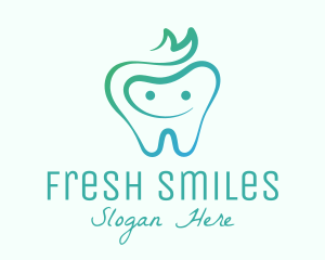 Smiling Dental Tooth logo