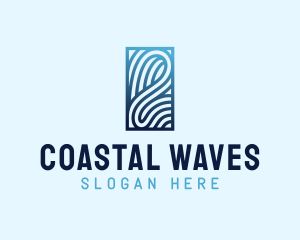 Tsunami Water Wave logo design