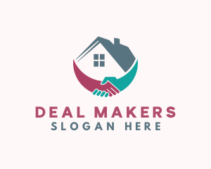 Realty Property Handshake logo design