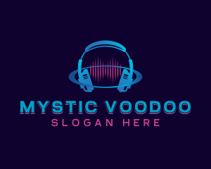 Headphones Music Media Logo