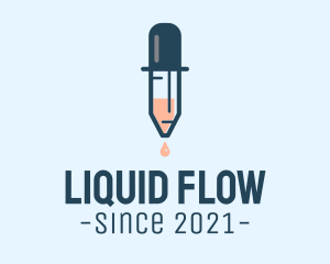 Medicine Liquid Dropper  logo design