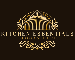 Luxury Cloche Kitchen logo design