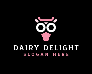 Dairy Cow Livestock logo design