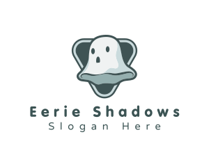 Cute Spooky Ghost logo design