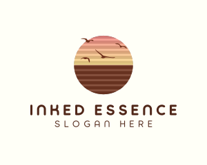 Sunset Horizon Seaside logo design