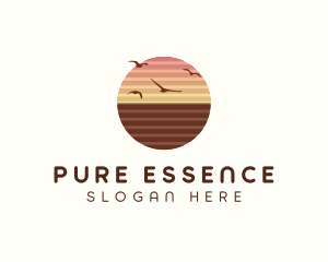 Sunset Horizon Seaside logo design