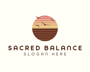 Sunset Horizon Seaside logo design