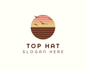 Sunset Horizon Seaside logo design