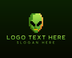 Alien Pixelated Gaming  logo