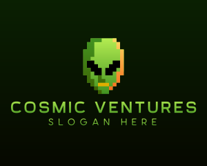 Alien Pixelated Gaming  logo