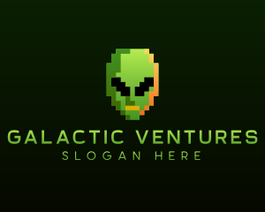 Alien Pixelated Gaming  logo