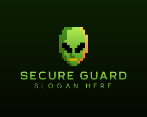 Alien Pixelated Gaming  logo