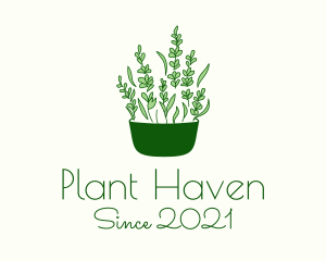 Herb Foliage Plant logo design