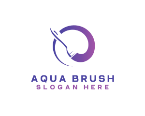 Painting Brush Renovation logo design