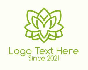 Minimalist Green Shrub  logo