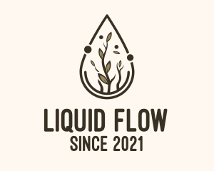 Brown Plant Oil  logo design