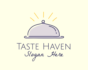 Restaurant Food Cloche logo design