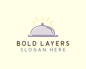 Restaurant Food Cloche logo design