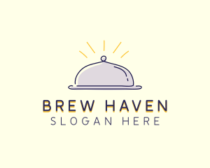 Restaurant Food Cloche logo design