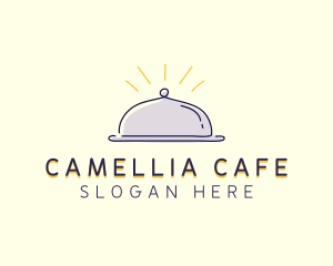 Restaurant Food Cloche logo design