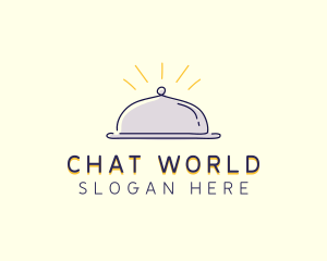 Restaurant Food Cloche logo design