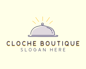 Restaurant Food Cloche logo design