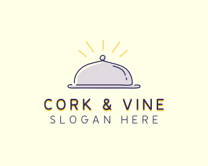 Restaurant Food Cloche logo design