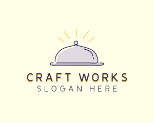 Restaurant Food Cloche logo design