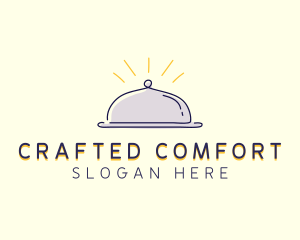 Restaurant Food Cloche logo design