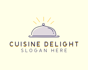 Restaurant Food Cloche logo design