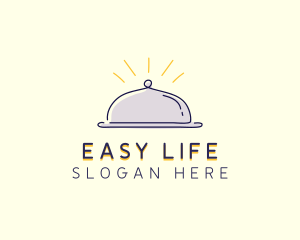 Restaurant Food Cloche logo design