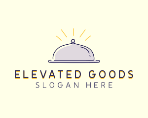 Restaurant Food Cloche logo design