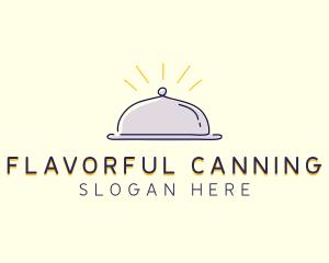 Restaurant Food Cloche logo design