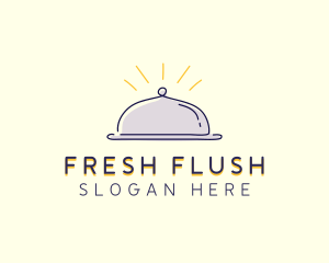 Restaurant Food Cloche logo design