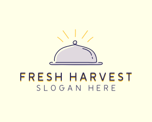 Restaurant Food Cloche logo design