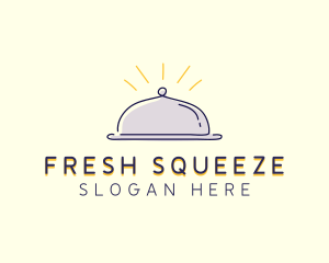 Restaurant Food Cloche logo design