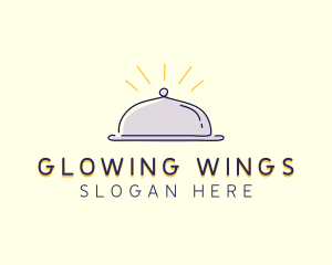 Restaurant Food Cloche logo design