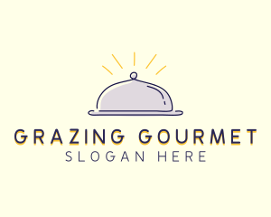 Restaurant Food Cloche logo design