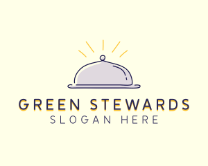 Restaurant Food Cloche logo design