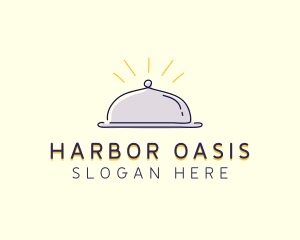 Restaurant Food Cloche logo design