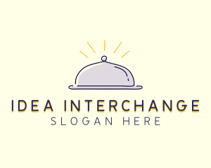 Restaurant Food Cloche logo design