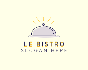 Restaurant Food Cloche logo design