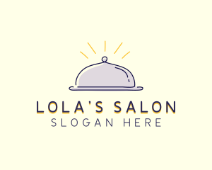 Restaurant Food Cloche logo design